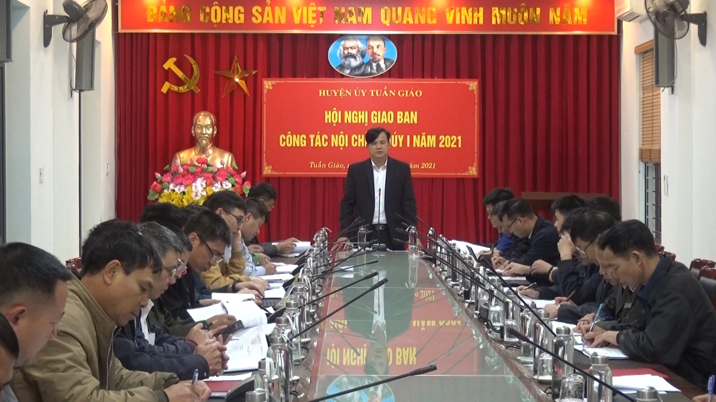 Hội nghị giao ban công tác nội chính quý I  năm 2021