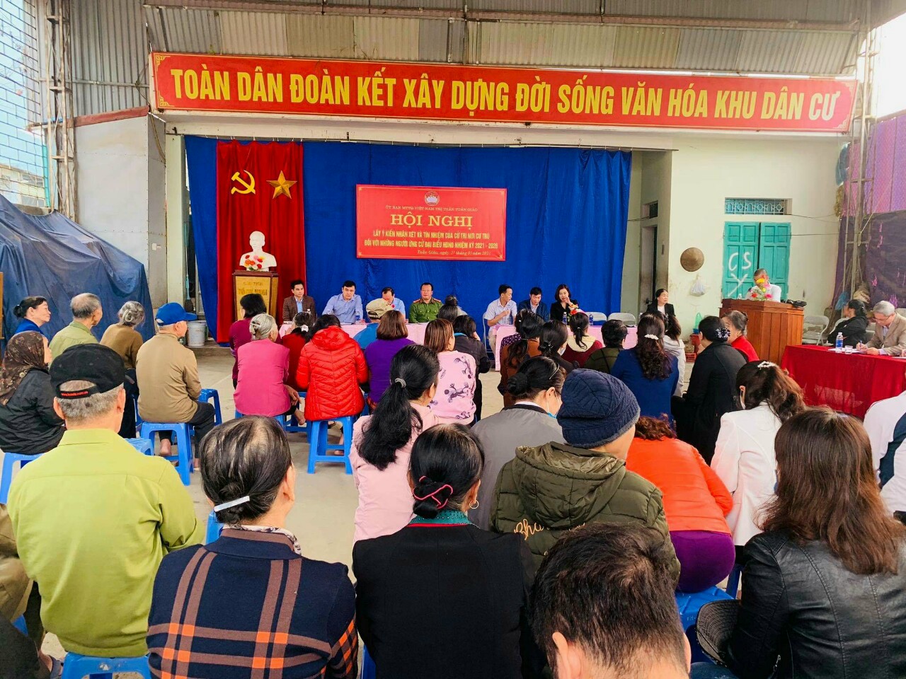 Lãnh đạo HĐND và UBND huyện được 100% cử tri tín nhiệm ứng cử đại biểu HĐND huyện nhiệm kỳ 2021 – 2026