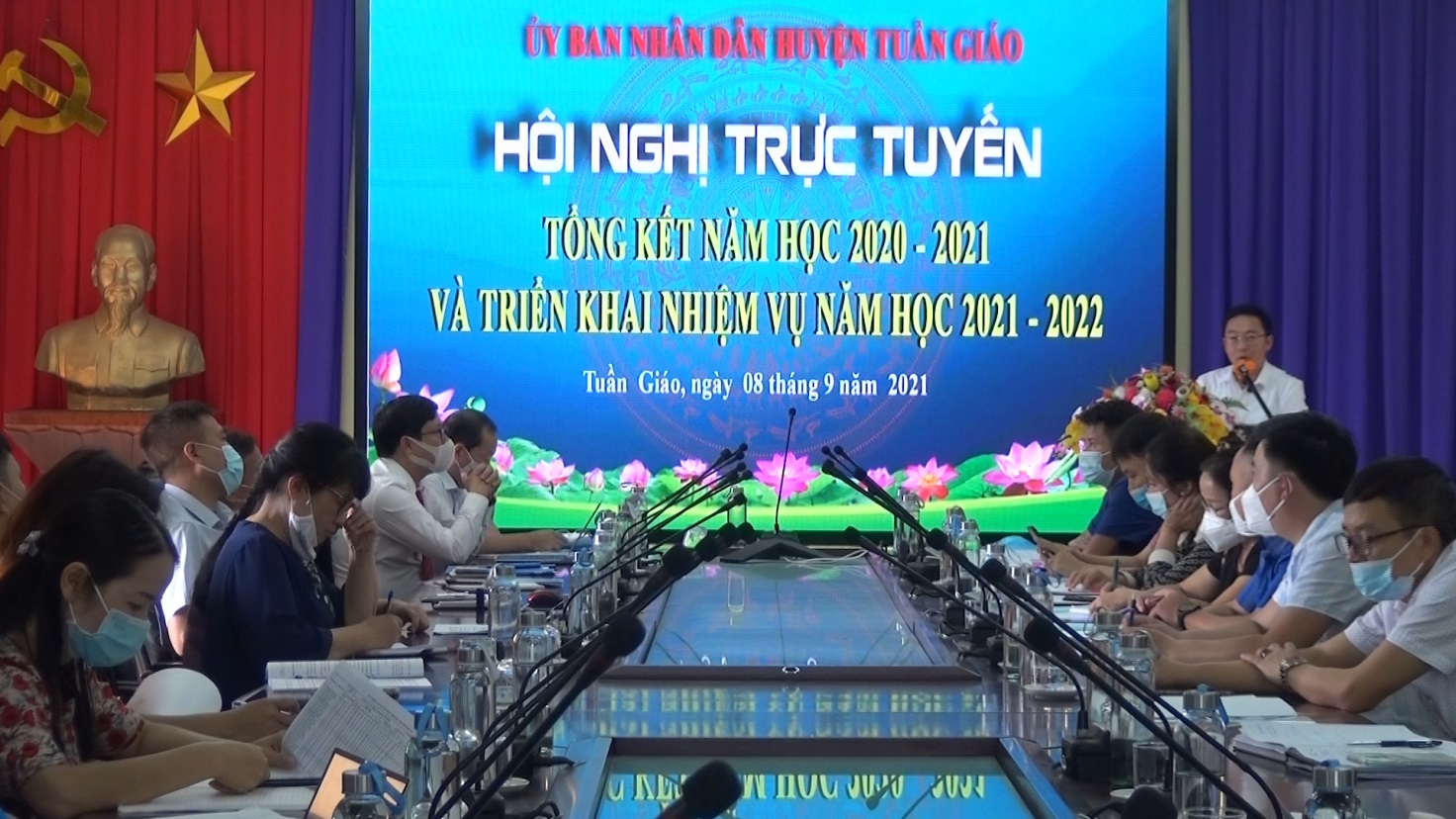 Hội nghị trực tuyến tổng kết công tác năm học 2020 - 2021
