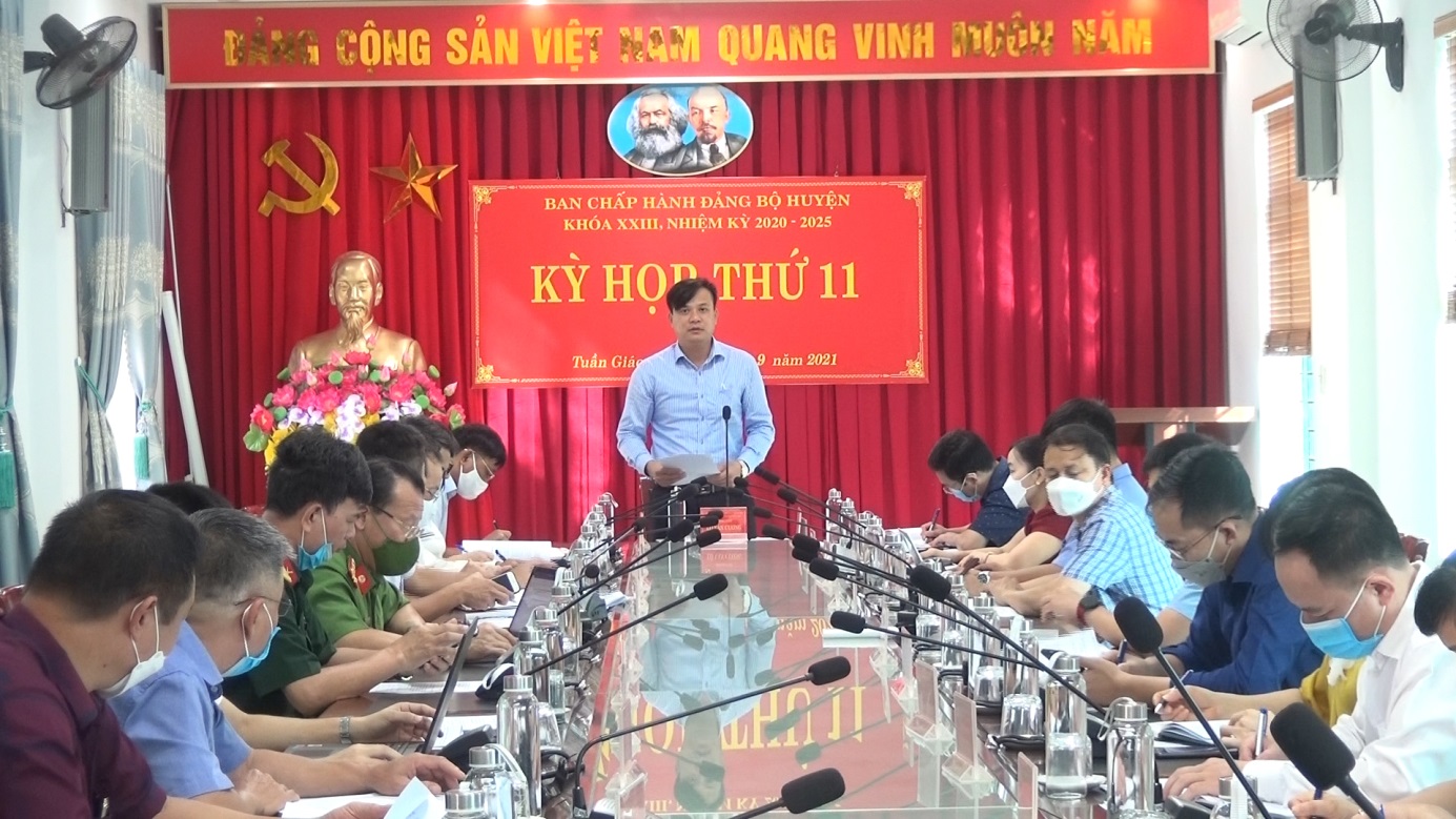 Kỳ họp thứ 11 BCH Đảng bộ huyện Tuần Giáo khóa XXIII, nhiệm kỳ 2020-2025 thành công tốt đẹp