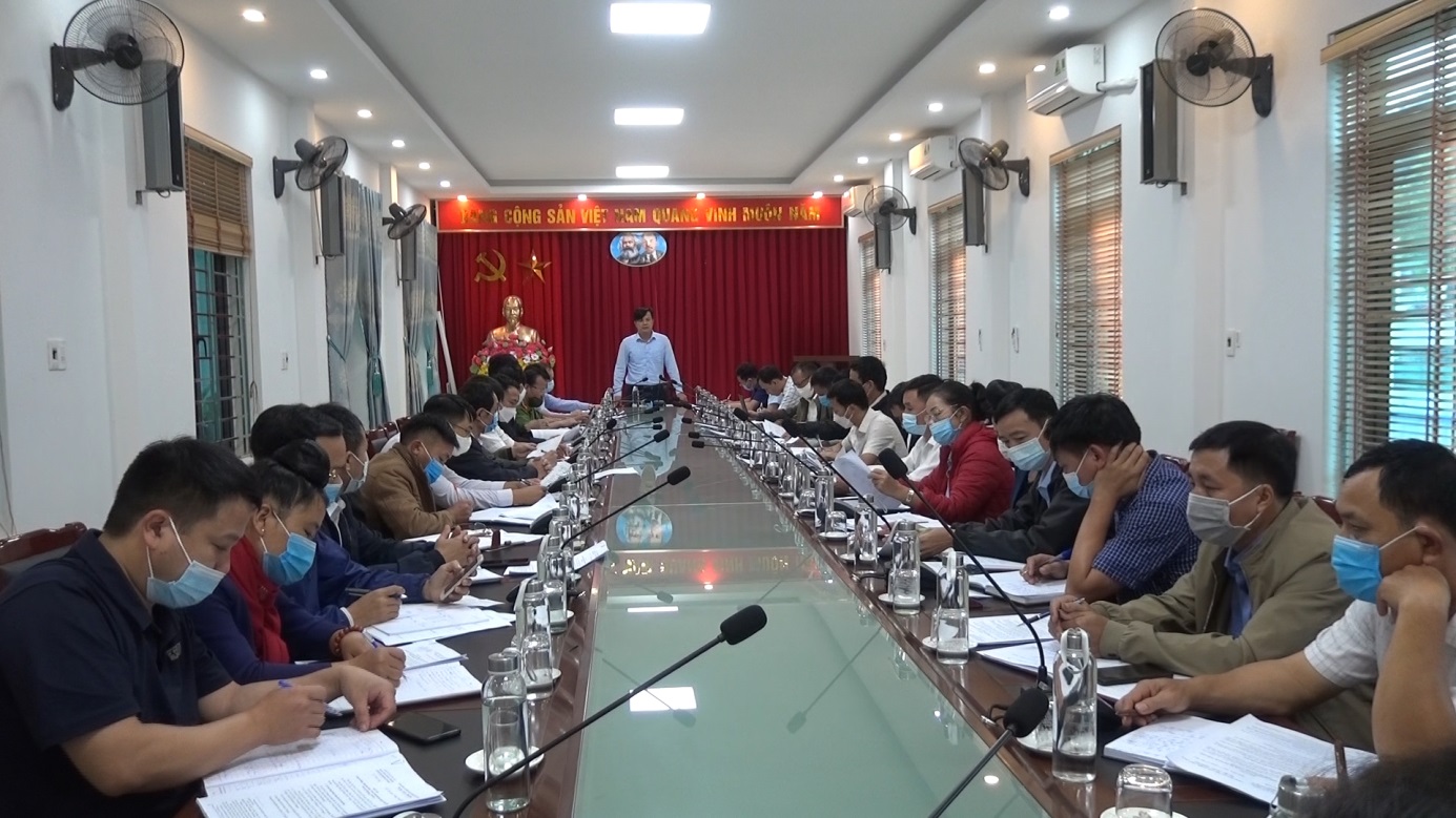 Họp BCĐ phòng chống dịch Covid-19 của huyện