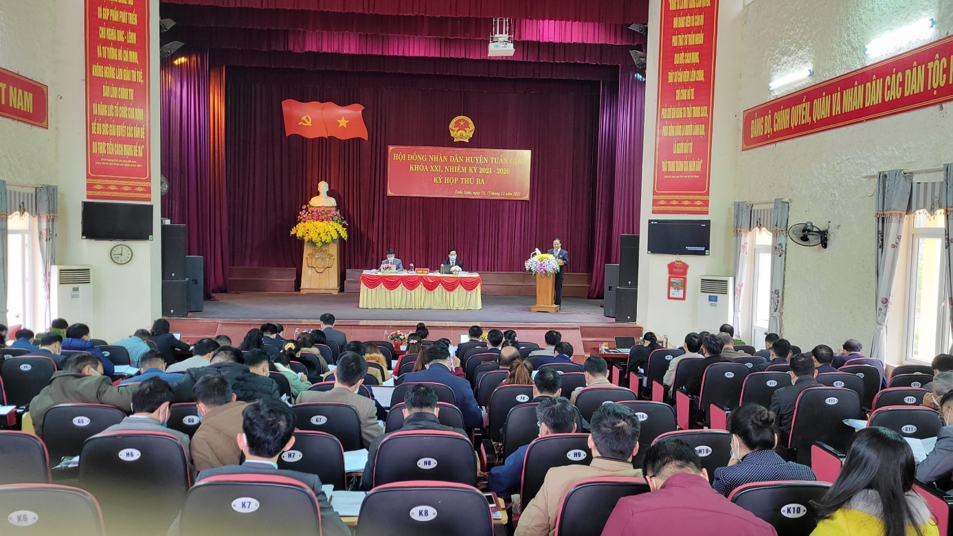 Khai mạc Kỳ họp thứ 3  HĐND huyện Tuần Giáo khóa XXI