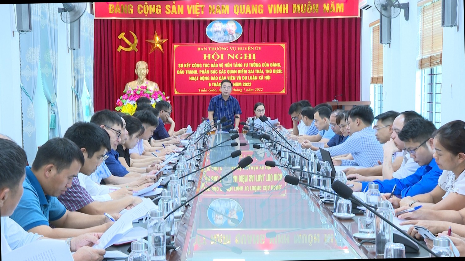 Ban chỉ đạo 35 huyện Tuần Giáo sơ kết 6 tháng đầu năm 2022