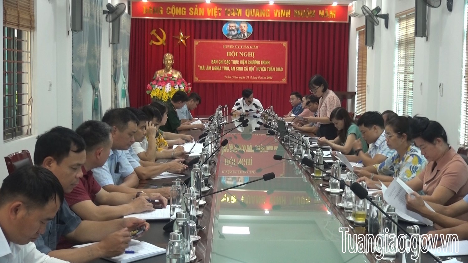 Hội nghị ban chỉ đạo thực hiện chương trình “Mái ấm nghĩa tình, an sinh xã hội” huyện Tuần Giáo