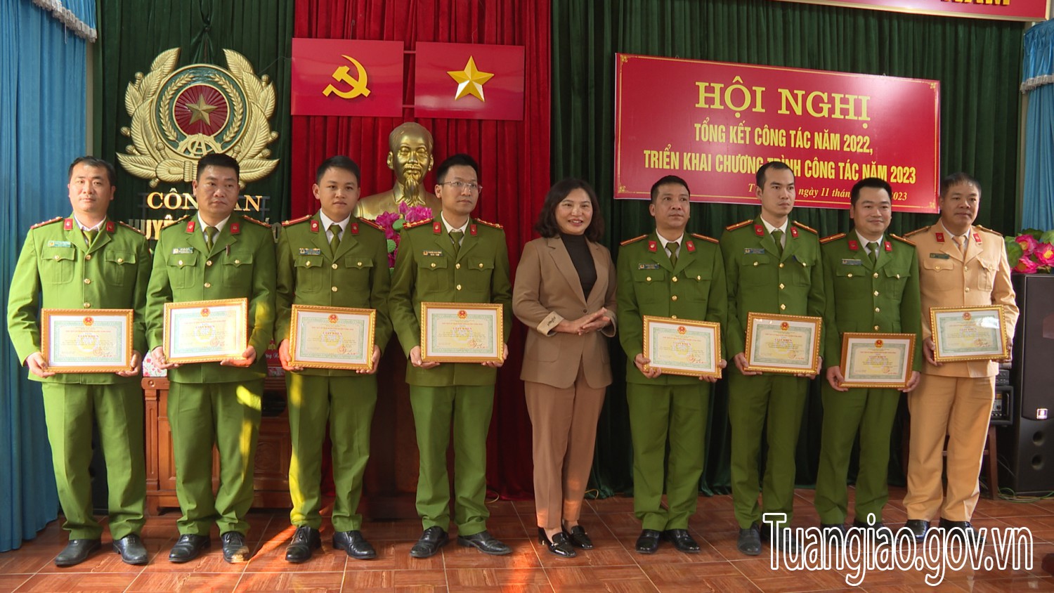 Hội nghị tổng kết công tác Công an năm 2022, triển khai chương trình công tác năm 2023