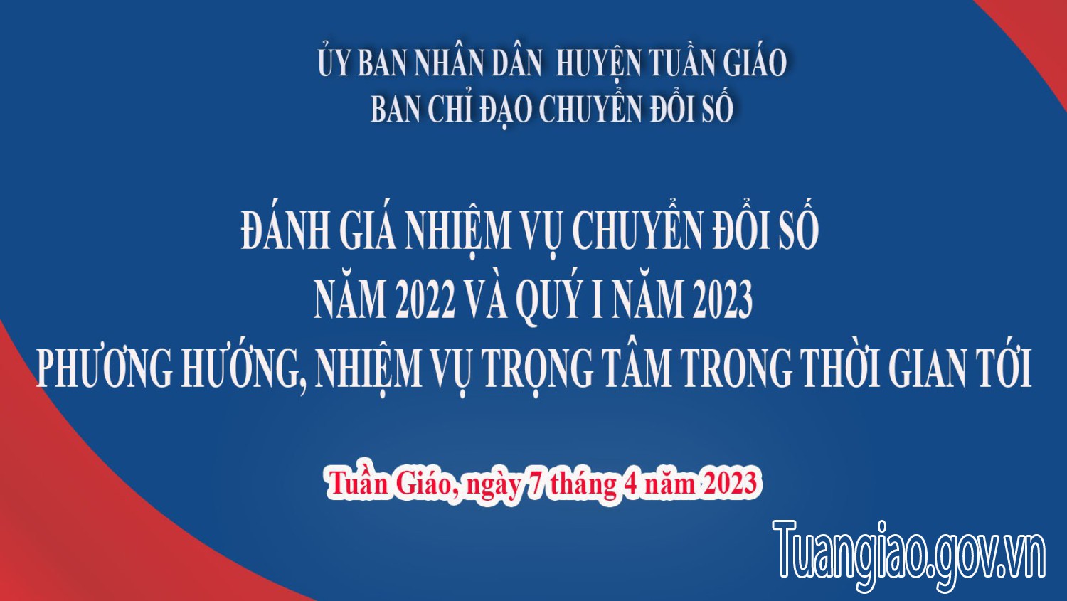 Họp Ban chỉ đạo chuyển đổi số huyện Tuần Giáo