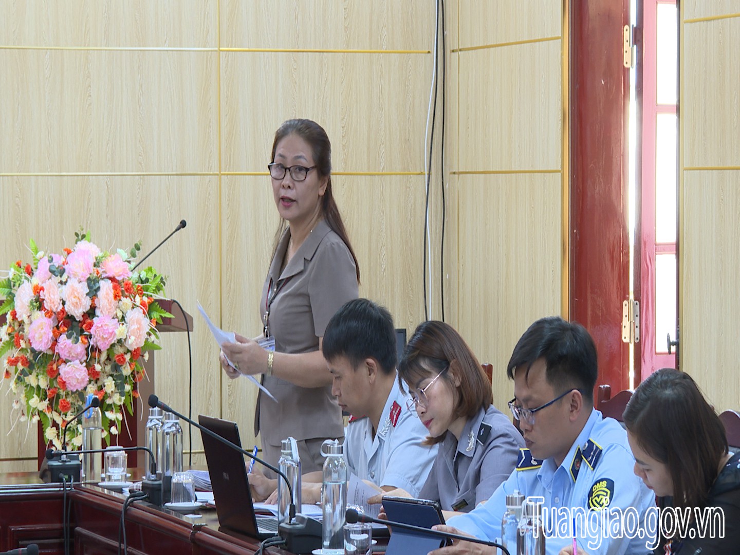 Đoàn kiểm tra liên ngành ATTP tỉnh làm việc tại huyện Tuần Giáo về “Kiểm tra liên ngành tháng hành động về VSATTP” năm 2023