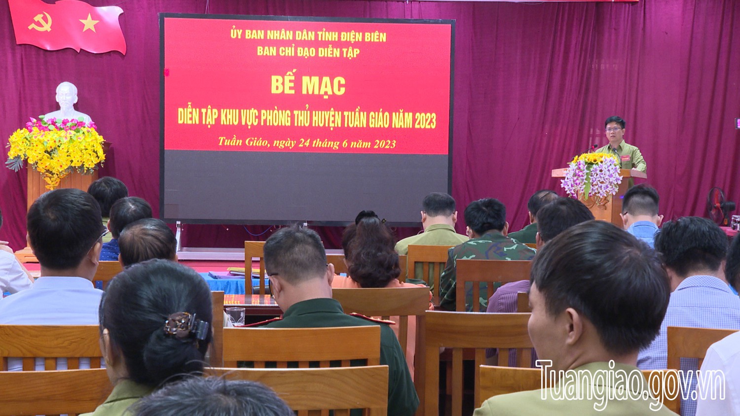 Diễn tập khu vực phòng thủ huyện Tuần Giáo thành công tốt đẹp