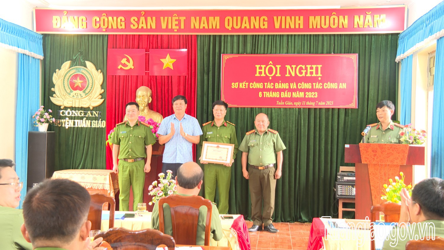 Hội nghị sơ kết Công tác Đảng và công tác công an 6 tháng đầu năm 2023