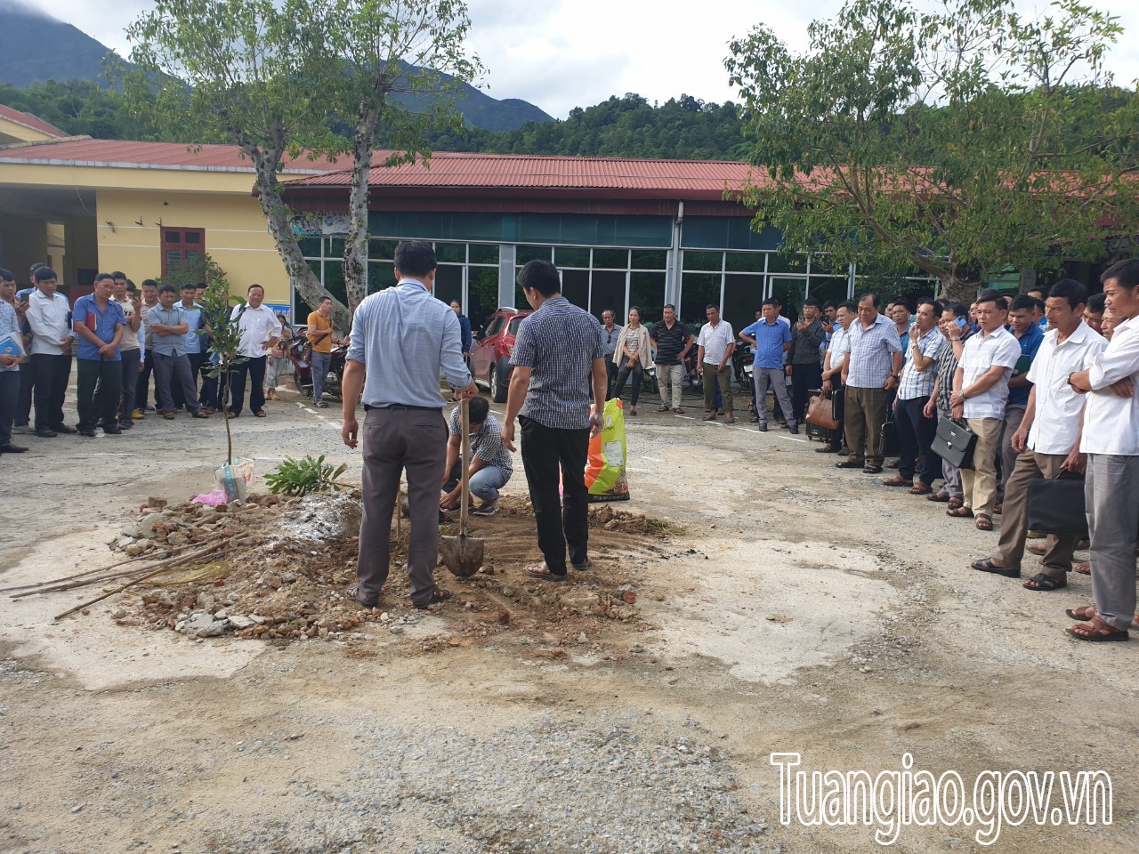 Tập huấn hướng dẫn kỹ thuật trồng mắc ca cho người dân tham gia dự án thâm canh mắc ca trên địa bàn huyện