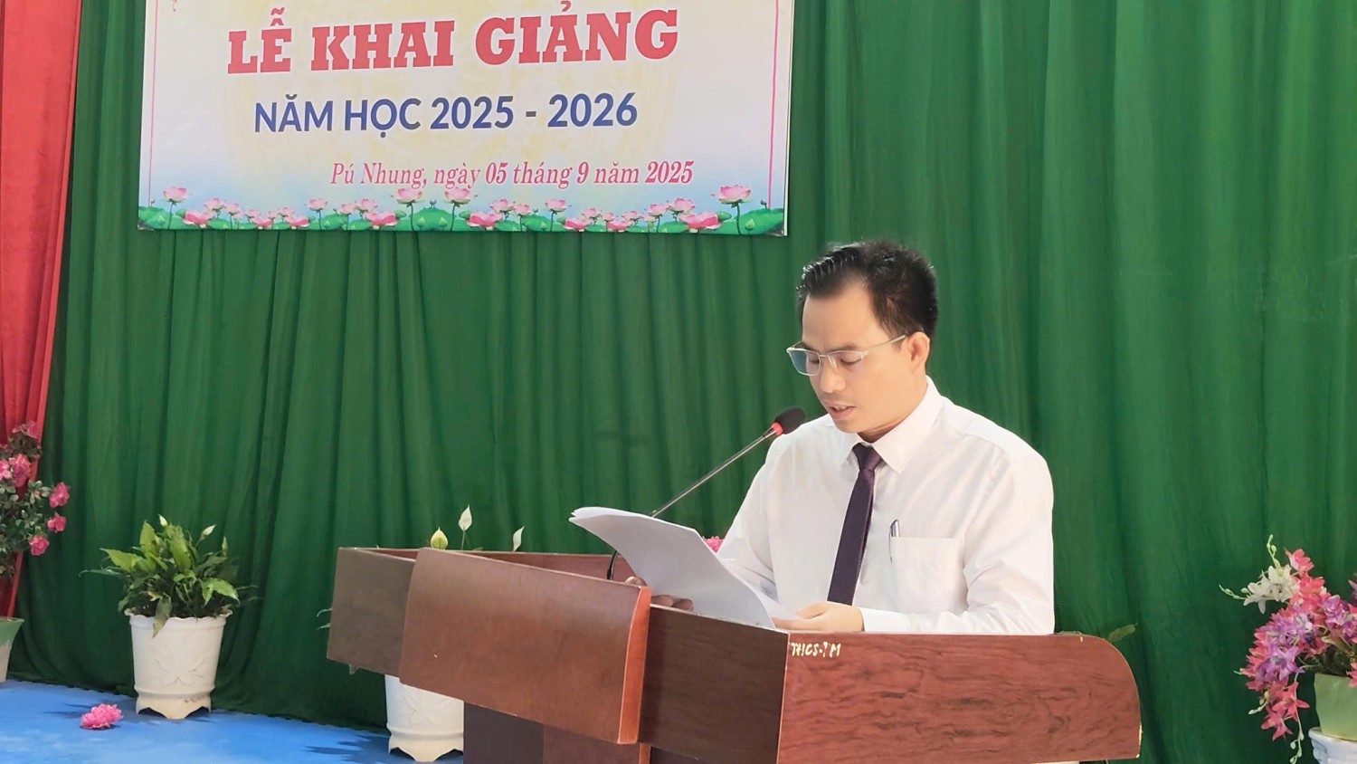 Các trường học trên địa bàn xã Pú Nhung tưng bừng tổ chức khai giảng năm học mới